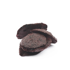 Black powder cookie isolated