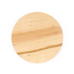Round wooden cap isolated