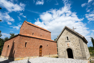 Fototapeta na wymiar Orthodox church in the village of Kanda. Georgia