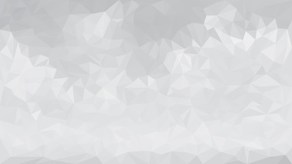 Abstract gray low polygon monochrome triangular mosaic background for business template design. Geometric grey gradient poly style rumpled triangle illustration.