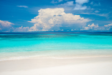 Beautiful tropical island white sand beach summer holiday - Travel summer vacation concept. Koh Tachi island Thailand.