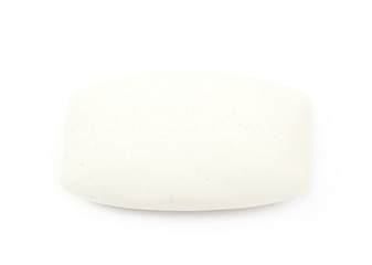Single piece of soap isolated