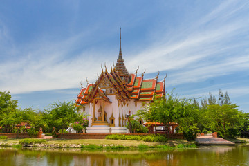 Fototapeta na wymiar The Dusit Maha Prasat in the Ancient Siam