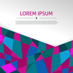Abstract geometric background. Vector illustration