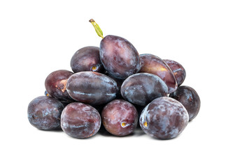 Pile of fresh plums