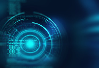 digital code number abstract technology background