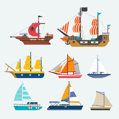 vector of sailboat