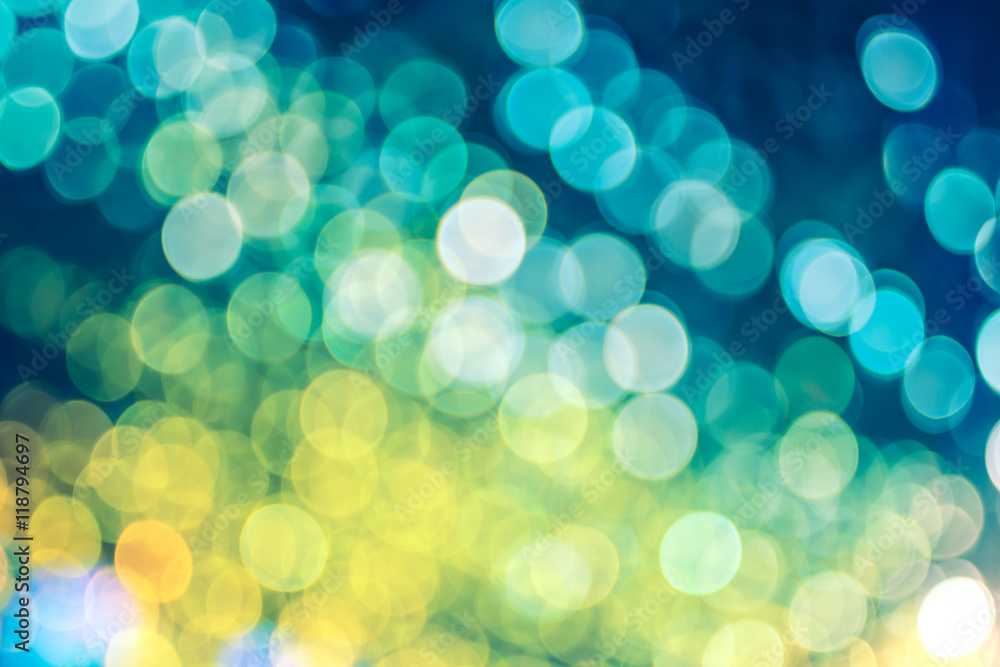 Aufkleber Abstract blur background with circle bokeh light