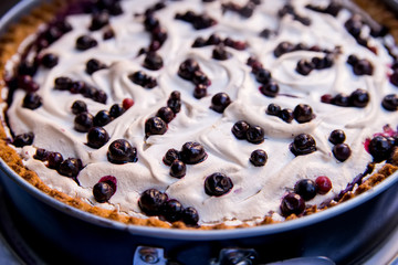Puff pastry berry pie