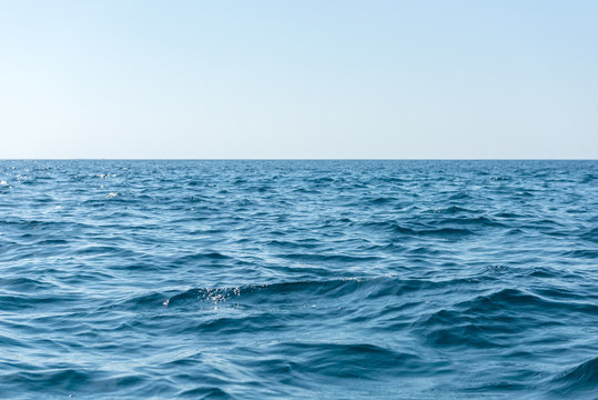 Fototapeta blue sea and sky background