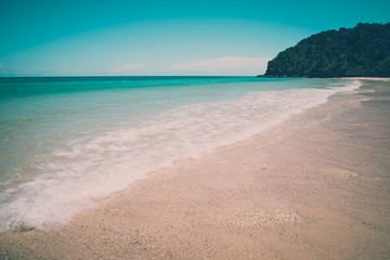 Beautiful tropical island beach, travel summer holiday concept - Phuket Thailand
