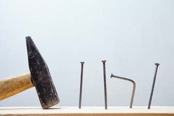 hammer and nails