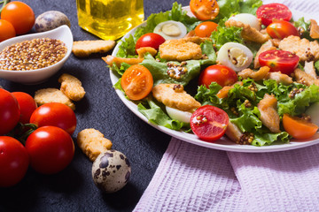 Healthy Chicken Caesar Salad