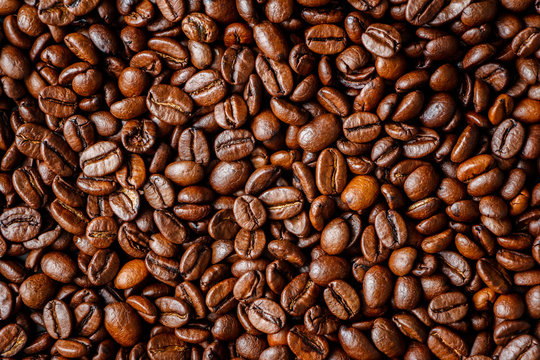 Fototapeta roasted coffee beans for background