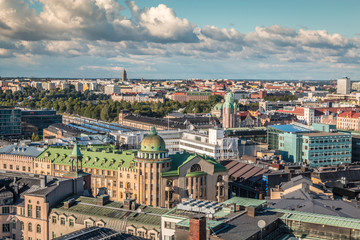 Fototapeta na wymiar Panoramic view of Helsinki Finland