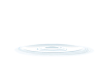 Vector rippled water circle waves on white background