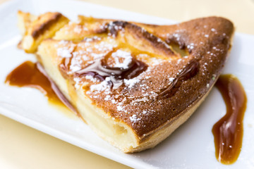 one slice of pie dessert ready to eat