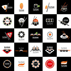 Obrazy na Szkle  wektor logo sushi
