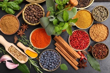 Spices and herbs.