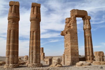 Die Tempelruinen von Soleb im Sudan