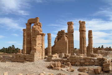 Die Tempelruinen von Soleb im Sudan