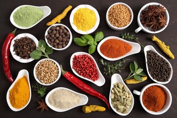 Spices and herbs.