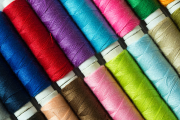 Various colored threads