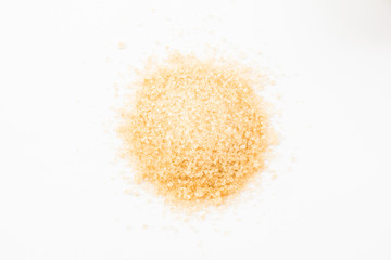Heap of granulated brown sugar