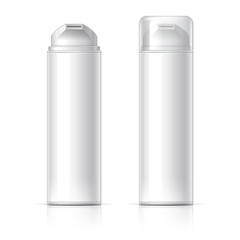 Realistic Cosmetic bottle can sprayer container.