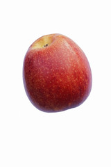 Scilate apple (Malus domestica Scilate). Hybrid between Royal Gala and Braeburn apples. Known as Envy apple also. Image of single apple isolated on white background