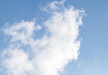 clouds in the blue sky