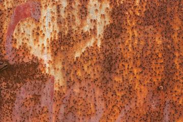 Background texture of Rusted steel