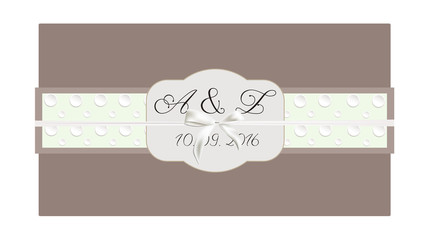 Beautiful wedding card