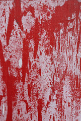 Abstract red Grunge Background with Old Torn Posters