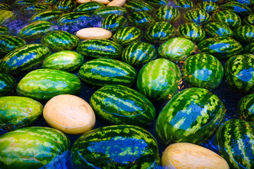 Watermelon in water