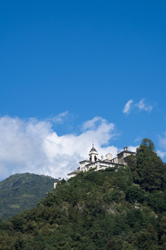 The monumental complex of the Sacred Mount above Varallo Sesia, Piedmont, Italy