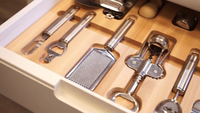 kitchenware built in kitchen drawer