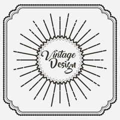 vintage style frame isolated icon vector illustration design