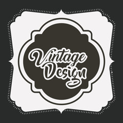 vintage style frame isolated icon vector illustration design