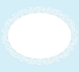 White lace napkin