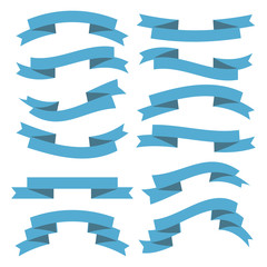 Vector ribbons, banners, streamers