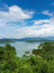 Panoramic view of the tropical island
