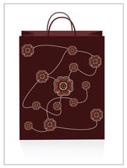 Tote bag with aboriginal art