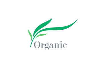 organic leaf vector logo