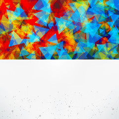 Abstract background with triangles, lines and gradients 