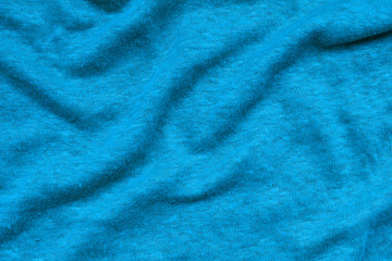 Fototapeta na wymiar blue wavy fabric texture
