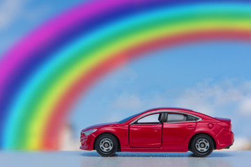 虹とドライブ