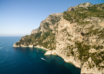 Obraz premium Aerial View of Capri Island, Italy