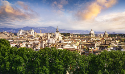 Fototapeta na wymiar View of Rome, Italy, Europe