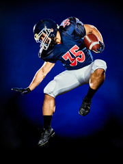Plakat american football player man isolated